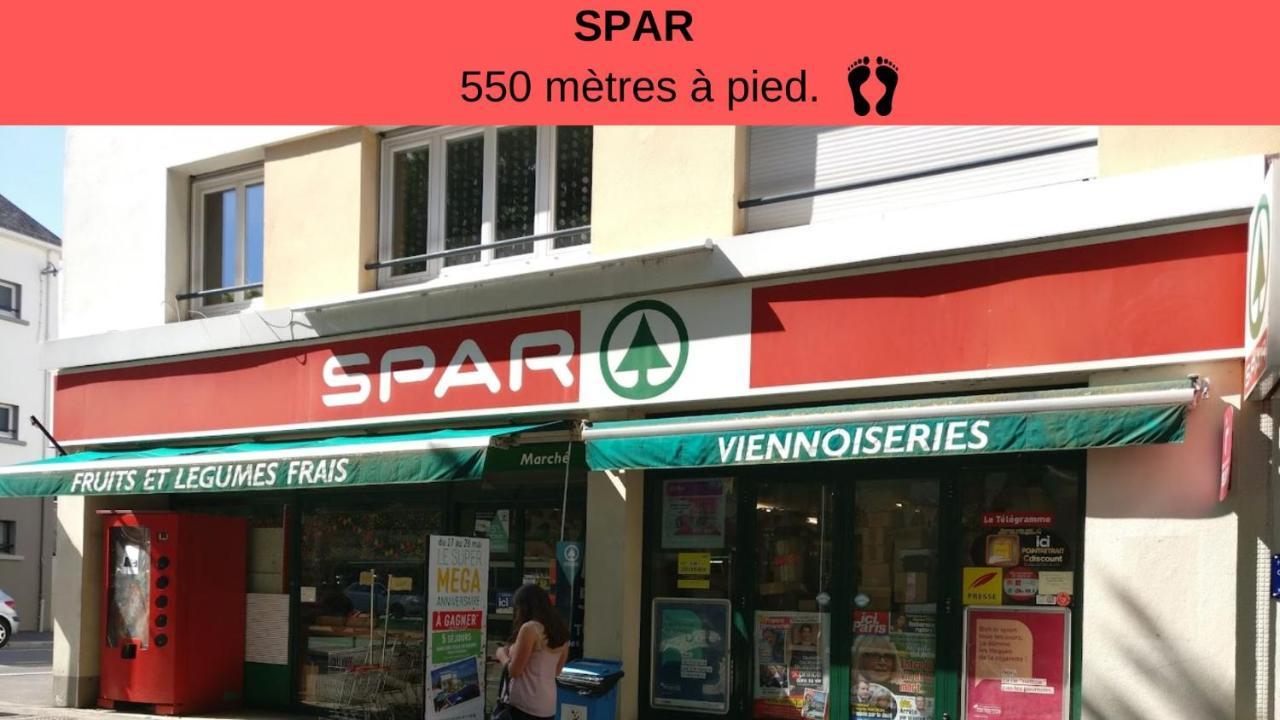 Centre Ville - Lumineux - Fibre Internet Haut Debit - Route Des Plages 로리앙 외부 사진
