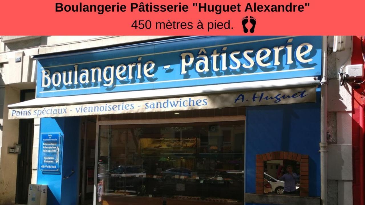 Centre Ville - Lumineux - Fibre Internet Haut Debit - Route Des Plages 로리앙 외부 사진